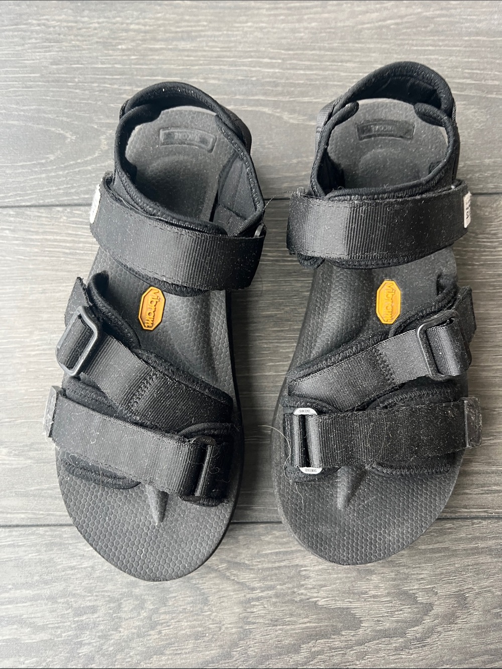 Suicoke Black Women's Adjustable Strap Sandals